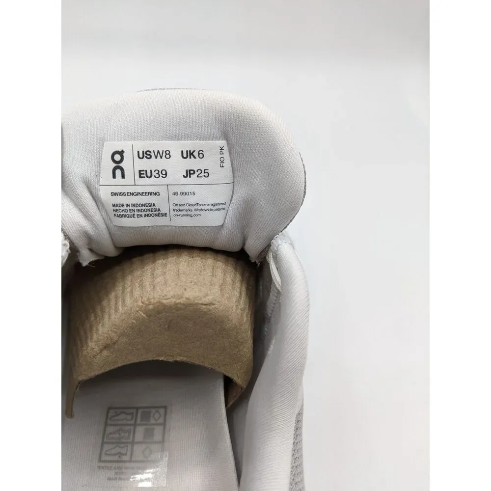 On Women's Cloudrunner Sneakers, White/Frost, 8 Medium US - Picture 7 of 9